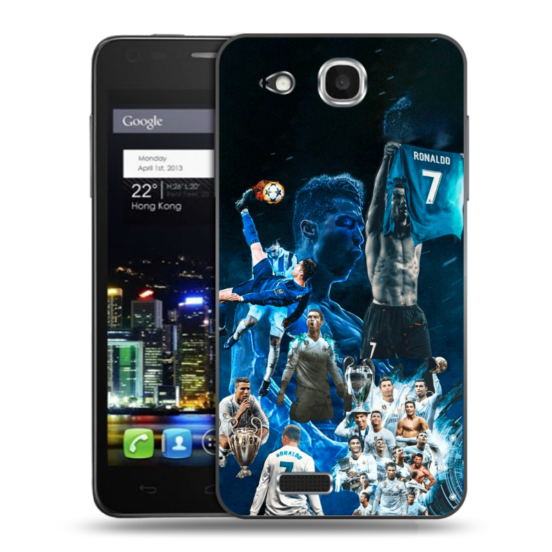 Пластиковый чехол на Alcatel One Touch Idol Ultra с принтом Реал Роналдо Пластиковый чехол на Alcatel One Touch Idol Ultra с принтом Реал Роналдо