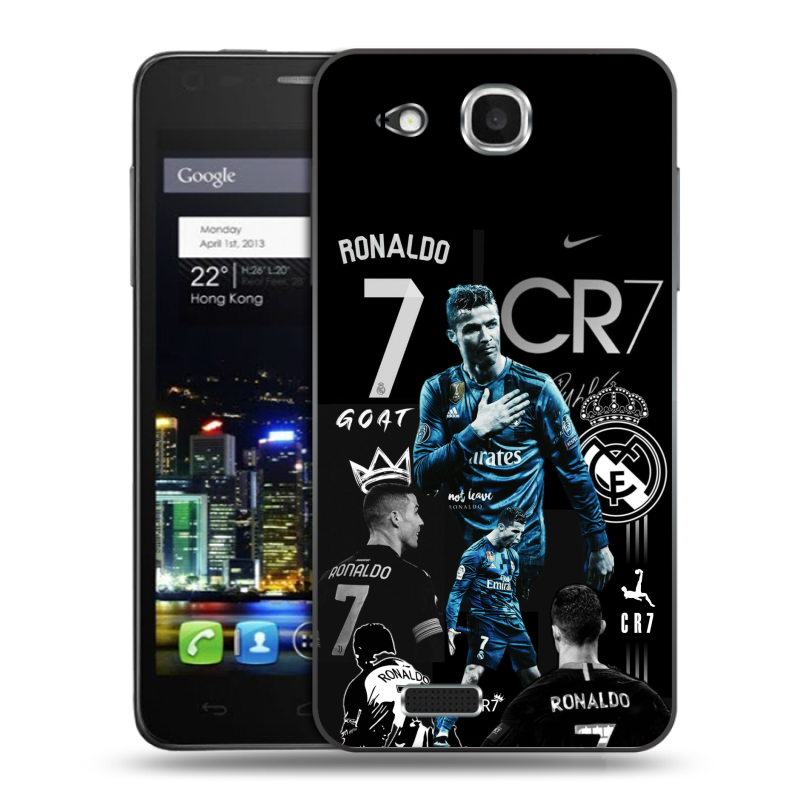 Пластиковый чехол на Alcatel One Touch Idol Ultra с принтом Реал Роналдо Пластиковый чехол на Alcatel One Touch Idol Ultra с принтом Реал Роналдо