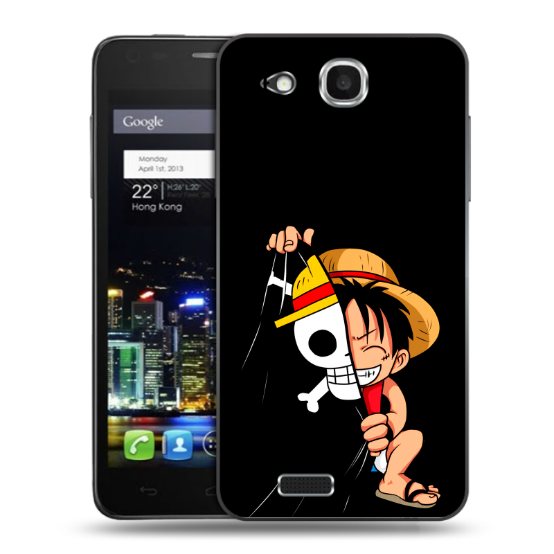 Пластиковый чехол на Alcatel One Touch Idol Ultra с принтом One Piece Ван Пис Пластиковый чехол на Alcatel One Touch Idol Ultra с принтом One Piece Ван Пис