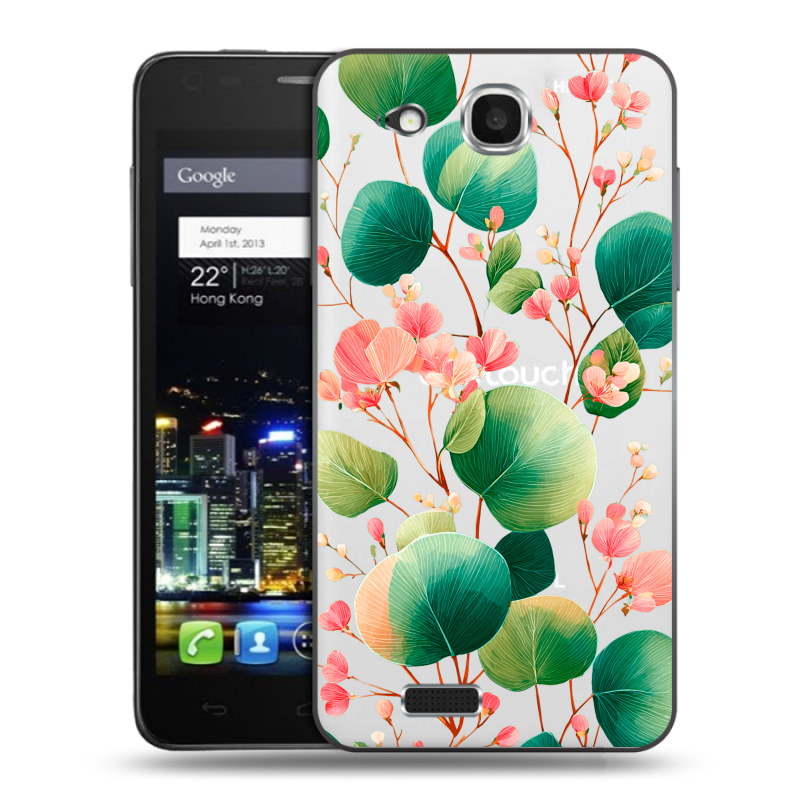 Пластиковый чехол на Alcatel One Touch Idol Ultra с принтом женский Пластиковый чехол на Alcatel One Touch Idol Ultra с принтом женский