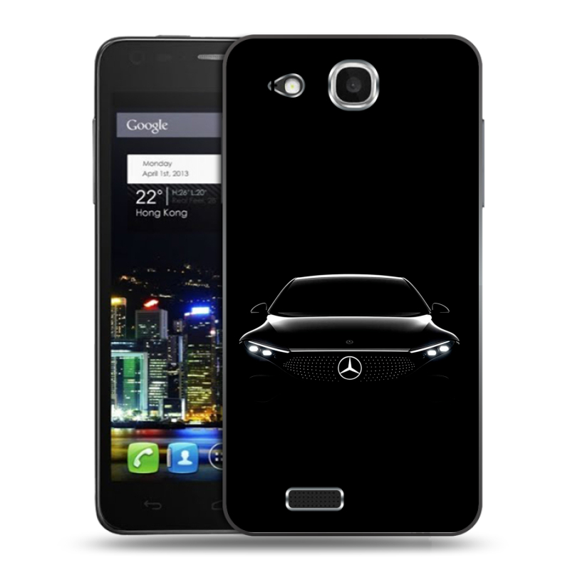 Пластиковый чехол на Alcatel One Touch Idol Ultra с принтом Mercedes Мерседес Пластиковый чехол на Alcatel One Touch Idol Ultra с принтом Mercedes Мерседес