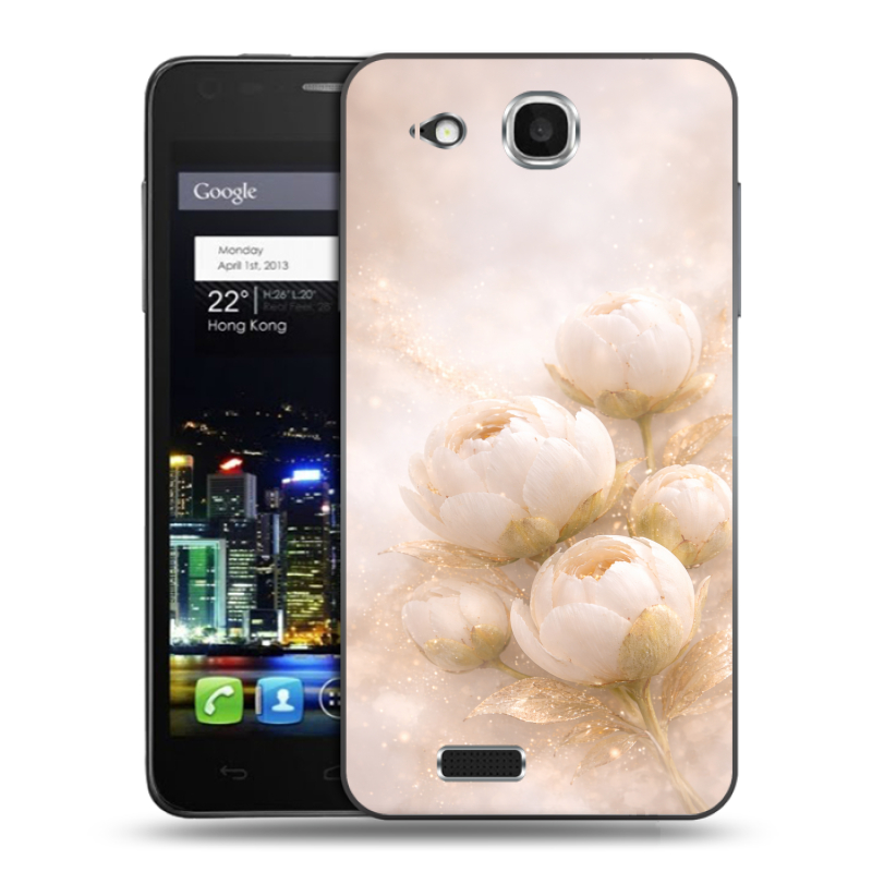 Пластиковый чехол на Alcatel One Touch Idol Ultra с принтом женский Пластиковый чехол на Alcatel One Touch Idol Ultra с принтом женский