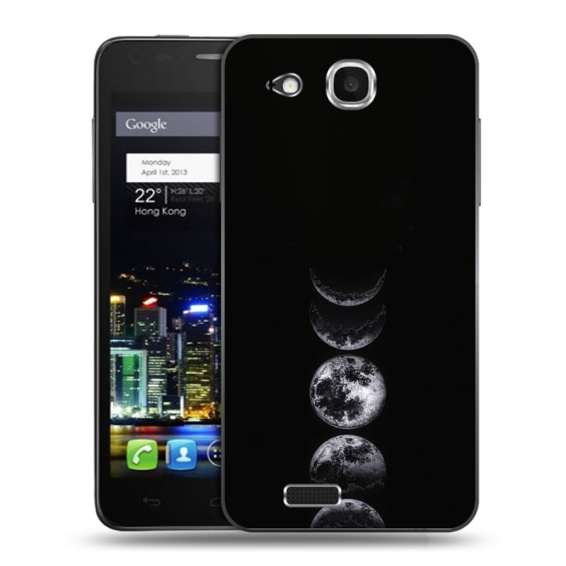 Пластиковый чехол на Alcatel One Touch Idol Ultra с принтом женский Пластиковый чехол на Alcatel One Touch Idol Ultra с принтом женский