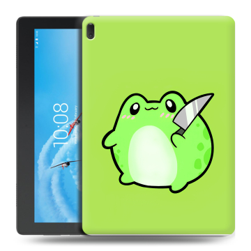 Силиконовый чехол на Lenovo Tab E10 с принтом Лягушенок