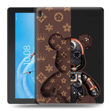 Силиконовый чехол на Lenovo Tab E10 с принтом Луи робот
