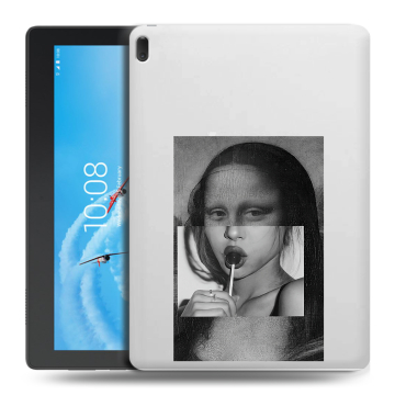 Силиконовый чехол на Lenovo Tab E10 с принтом Мона Лиза
