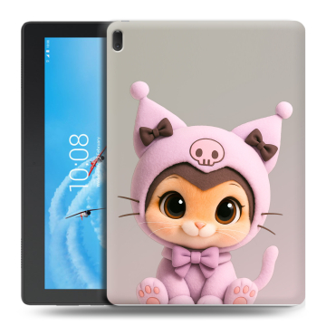 Силиконовый чехол на Lenovo Tab E10 с принтом Куроми Kuromi 