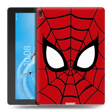 Силиконовый чехол на Lenovo Tab E10 с принтом человек паук spiderman Силиконовый чехол на Lenovo Tab E10 с принтом человек паук spiderman