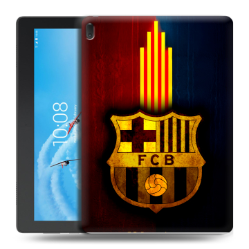 Силиконовый чехол на Lenovo Tab E10 с принтом Барселона Barcelona