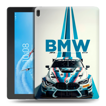 Силиконовый чехол на Lenovo Tab E10 с принтом БМВ BMW