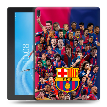 Силиконовый чехол на Lenovo Tab E10 с принтом Барселона Barcelona