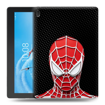 Силиконовый чехол на Lenovo Tab E10 с принтом человек паук spiderman Силиконовый чехол на Lenovo Tab E10 с принтом человек паук spiderman