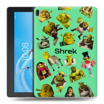 Силиконовый чехол на Lenovo Tab E10 с принтом Шрек Shrek