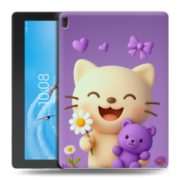 Силиконовый чехол на Lenovo Tab E10 с принтом для девочек Силиконовый чехол на Lenovo Tab E10 с принтом для девочек