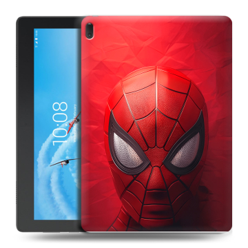 Силиконовый чехол на Lenovo Tab E10 с принтом Spiderman Человек паук