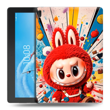 Силиконовый чехол на Lenovo Tab E10 с принтом Labubu Лабубу