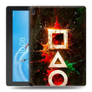 Силиконовый чехол на Lenovo Tab E10 с принтом Squid Game Игра кальмара Силиконовый чехол на Lenovo Tab E10 с принтом Squid Game Игра кальмара