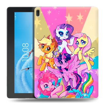 Силиконовый чехол на Lenovo Tab E10 с принтом My little pony Дружба чудо