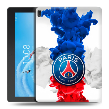 Силиконовый чехол на Lenovo Tab E10 с принтом PSG ПСЖ
