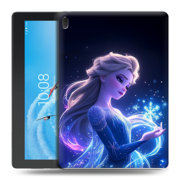 Силиконовый чехол на Lenovo Tab E10 с принтом Холодное сердце Frozen