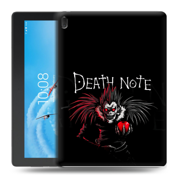 Силиконовый чехол на Lenovo Tab E10 с принтом Death note Тетрадь смерти