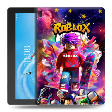 Силиконовый чехол на Lenovo Tab E10 с принтом Roblox Роблокс Силиконовый чехол на Lenovo Tab E10 с принтом Roblox Роблокс