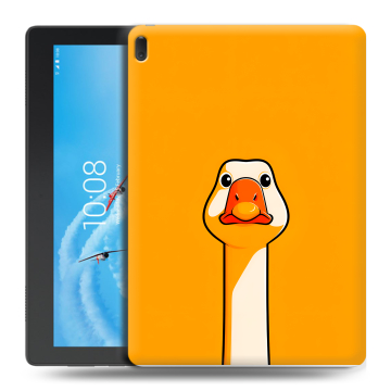Силиконовый чехол на Lenovo Tab E10 с принтом Смешная утка