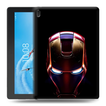 Силиконовый чехол на Lenovo Tab E10 с принтом IronMan Железный человек
