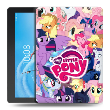 Силиконовый чехол на Lenovo Tab E10 с принтом My little pony Дружба чудо