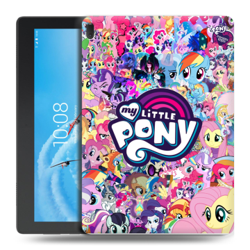 Силиконовый чехол на Lenovo Tab E10 с принтом My little pony Дружба чудо