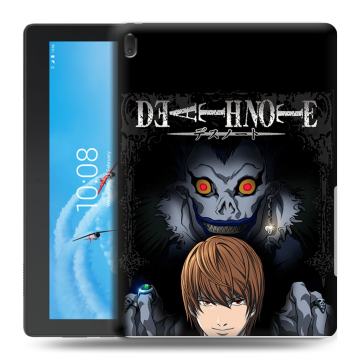 Силиконовый чехол на Lenovo Tab E10 с принтом Death note Тетрадь смерти