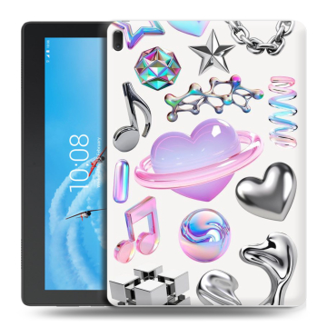 Силиконовый чехол на Lenovo Tab E10 с принтом Y2K Силиконовый чехол на Lenovo Tab E10 с принтом Y2K