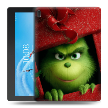 Силиконовый чехол на Lenovo Tab E10 с принтом Новый год