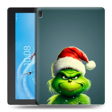 Силиконовый чехол на Lenovo Tab E10 с принтом Новый год Силиконовый чехол на Lenovo Tab E10 с принтом Новый год