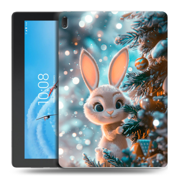 Силиконовый чехол на Lenovo Tab E10 с принтом Новый год Силиконовый чехол на Lenovo Tab E10 с принтом Новый год