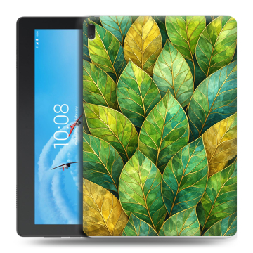 Силиконовый чехол на Lenovo Tab E10 с принтом женский