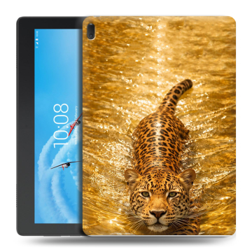 Силиконовый чехол на Lenovo Tab E10 с принтом женский