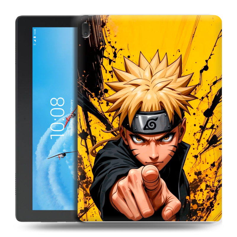 Силиконовый чехол на Lenovo Tab E10 с принтом Naruto Наруто Силиконовый чехол на Lenovo Tab E10 с принтом Naruto Наруто