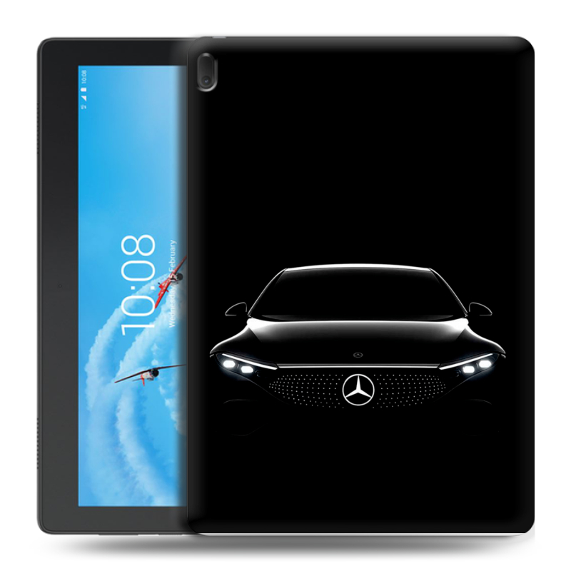 Силиконовый чехол на Lenovo Tab E10 с принтом Mercedes Мерседес Силиконовый чехол на Lenovo Tab E10 с принтом Mercedes Мерседес