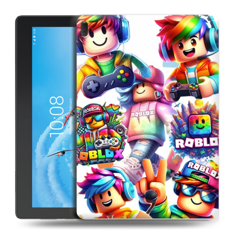 Силиконовый чехол на Lenovo Tab E10 с принтом Roblox Роблокс Силиконовый чехол на Lenovo Tab E10 с принтом Roblox Роблокс