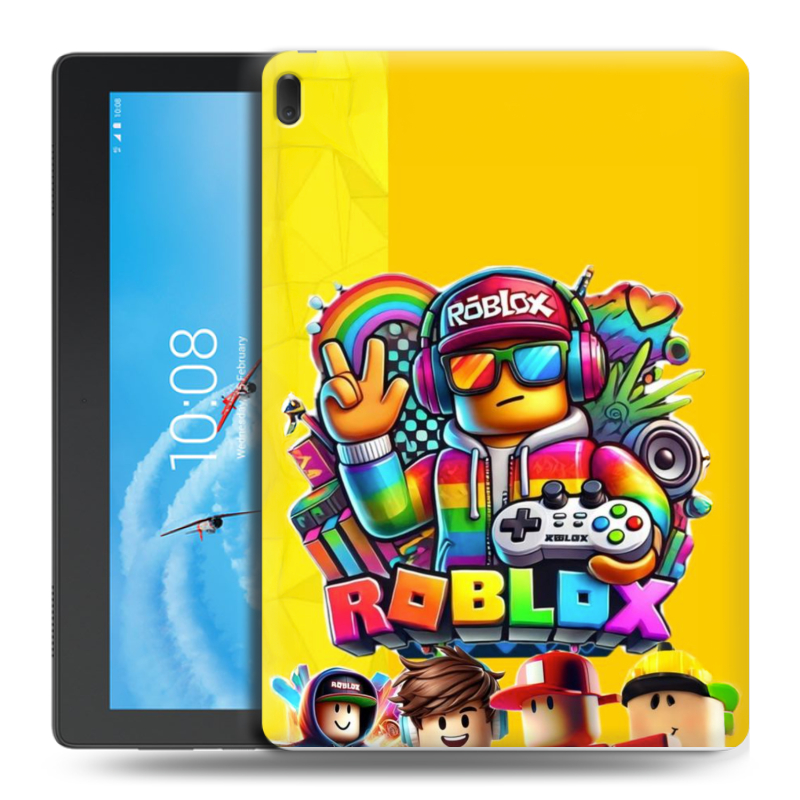 Силиконовый чехол на Lenovo Tab E10 с принтом Roblox Роблокс Силиконовый чехол на Lenovo Tab E10 с принтом Roblox Роблокс
