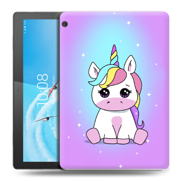 Силиконовый чехол на планшета Lenovo Tab M10 с принтом Единорог Силиконовый чехол на планшета Lenovo Tab M10 с принтом Единорог