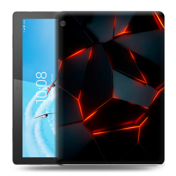 Силиконовый чехол на планшета Lenovo Tab M10 с принтом Яркие абстракции Силиконовый чехол на планшета Lenovo Tab M10 с принтом Яркие абстракции