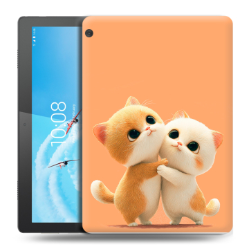 Силиконовый чехол на планшета Lenovo Tab M10 с принтом Милые котики Силиконовый чехол на планшета Lenovo Tab M10 с принтом Милые котики