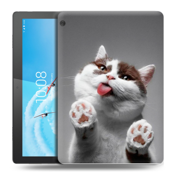 Силиконовый чехол на планшета Lenovo Tab M10 с принтом Коты Силиконовый чехол на планшета Lenovo Tab M10 с принтом Коты