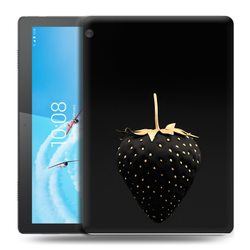 Силиконовый чехол на планшета Lenovo Tab M10 с принтом Черная клубника Силиконовый чехол на планшета Lenovo Tab M10 с принтом Черная клубника