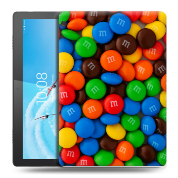 Силиконовый чехол на планшета Lenovo Tab M10 с принтом Конфеты Силиконовый чехол на планшета Lenovo Tab M10 с принтом Конфеты