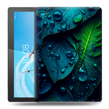Силиконовый чехол на планшета Lenovo Tab M10 с принтом Листья Силиконовый чехол на планшета Lenovo Tab M10 с принтом Листья