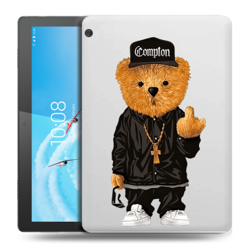 Силиконовый чехол на Lenovo Tab M10 с принтом Мишка