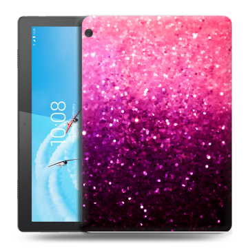 Силиконовый чехол на Lenovo Tab M10 с принтом Блестки